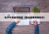 软件开发建设网站（网站程序开发软件）