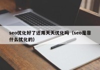 seo优化好了还用天天优化吗（seo是靠什么优化的）