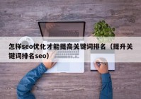 怎样seo优化才能提高关键词排名（提升关键词排名seo）