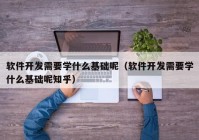 软件开发需要学什么基础呢（软件开发需要学什么基础呢知乎）